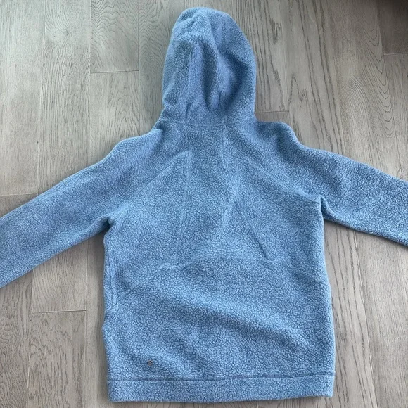 Lululemon So Sherpa Hooded Jacket Blue Medium - Picture 9 of 13